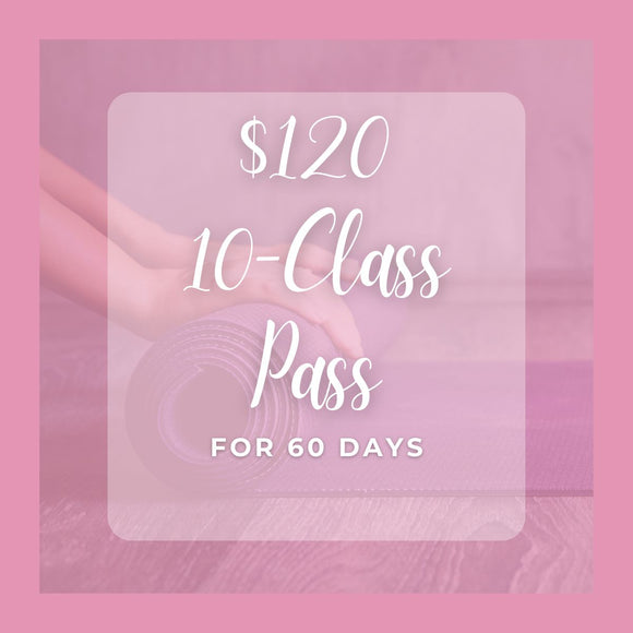 $120 10-Class Yoga Pass