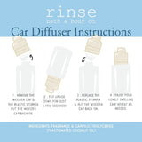 Tobacco Vanilla Car Diffuser | Rinse Bath & Body Co.
