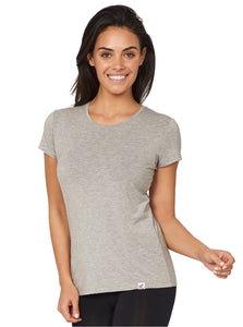 Women's Crew Neck Shirt in Light Gray