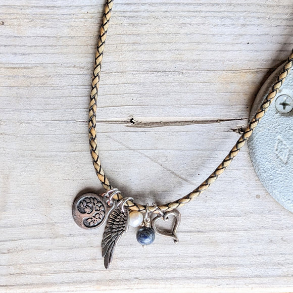 Love Fly Travel Center Charm Necklace