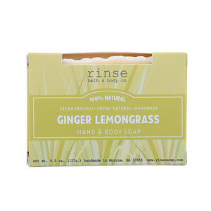 Ginger Lemongrass Bar Soap by Rinse