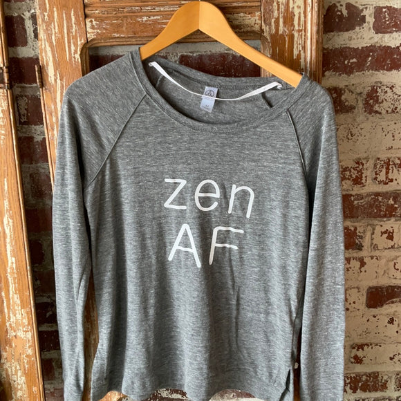 Zen AF Long Sleeve T-shirt - Heather Gray